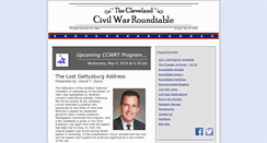 Desktop Screenshot of clevelandcivilwarroundtable.com